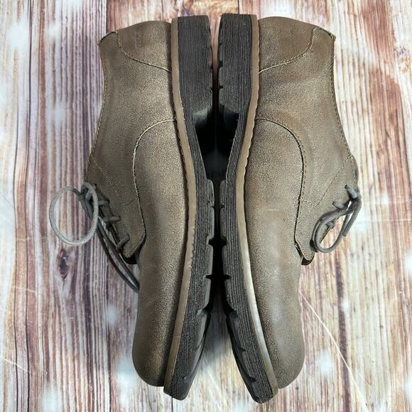 Brogues By BOC Womens Size 8 M Brown Leather Lightweight Shoes Oxfords - Picture 7 of 10